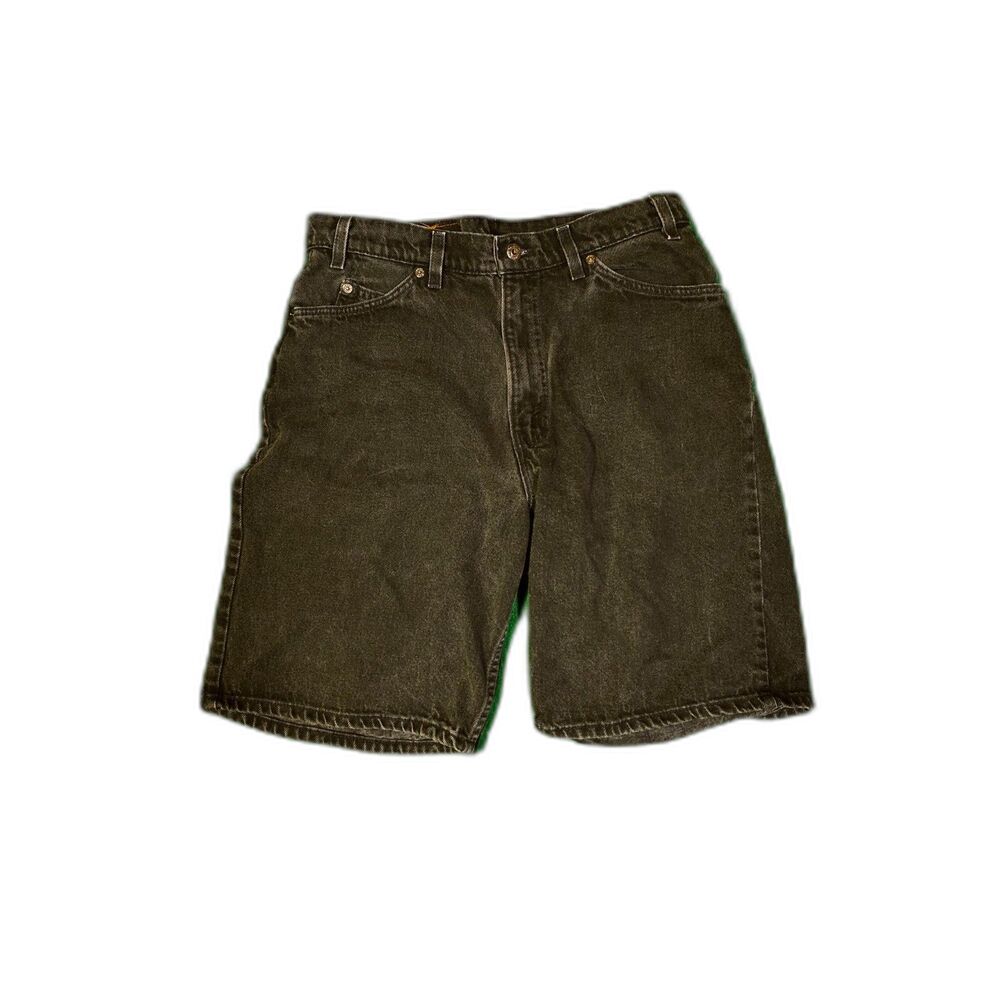 Vintage 90's Y2K Levi's 560 loose fit orange tag denim jean shorts jorts size 34